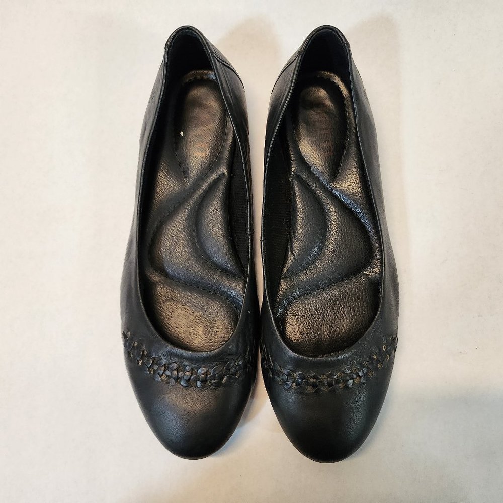 Born black leather ballet flats Madeleine